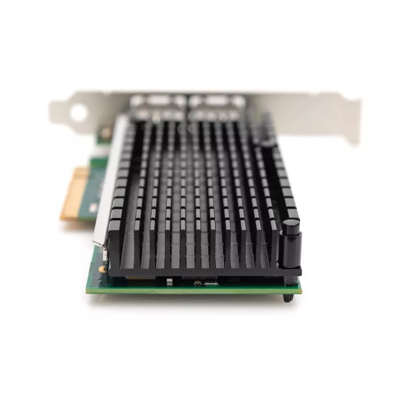 DIGITUS Ethernet-palvelinsovitin – 10 Gbit/s kaksiporttinen PCIe X8, Intel X540 BT2