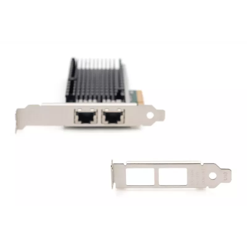 DIGITUS Ethernet-palvelinsovitin – 10 Gbit/s kaksiporttinen PCIe X8, Intel X540 BT2