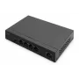 DIGITUS PoE-kytkin 4+1-porttia Ethernet hallitsematon 4-porttia PoE,