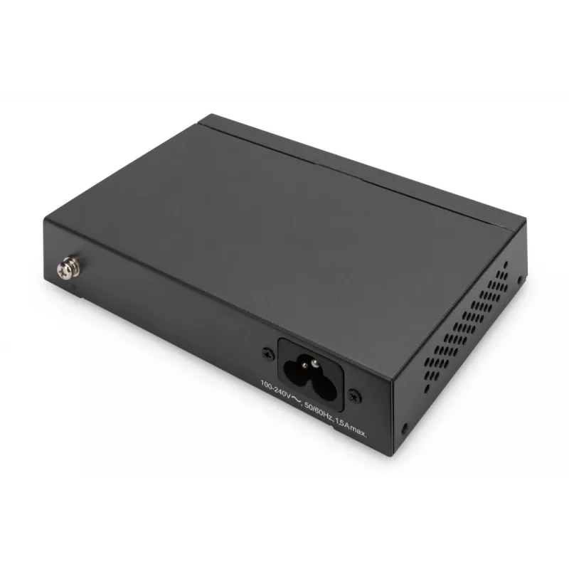 DIGITUS PoE-kytkin 4+1-porttia Ethernet hallitsematon 4-porttia PoE,