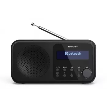 Sharp DR-P420(BK) Tokyo kannettava digitaaliradio, kannettava, digitaalinen, DAB, DAB+, UKW, automaattinen haku, automaattinen viritys, 2 W, AAC