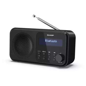 Sharp DR-P420(BK) Tokyo kannettava digitaaliradio, kannettava, digitaalinen, DAB, DAB+, UKW, automaattinen haku, automaattinen viritys, 2 W, AAC