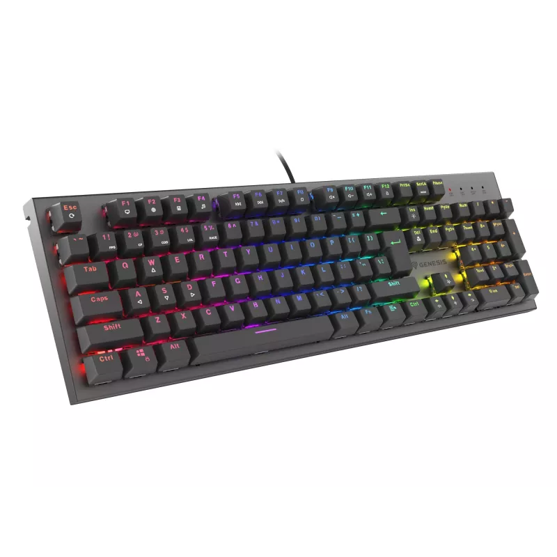GENESIS Thor 303 pelinäppäimistö USB QWERTY US International musta