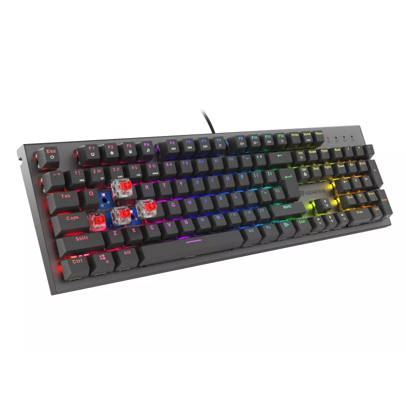 GENESIS Thor 303 pelinäppäimistö USB QWERTY US International musta