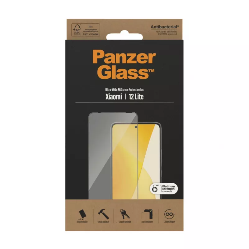 Näytönsuojus PanzerGlass Xiaomi 12 Lite Ultra-Wide Fit, naarmu- ja iskunkestävä