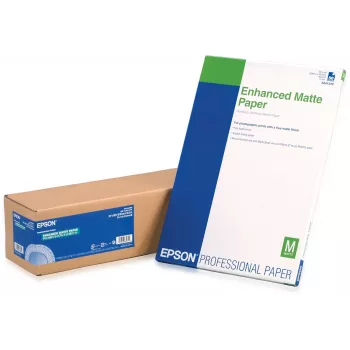 Epson Enhanced Matte Paper, 24 tuumaa x 30,5 m, 189g/m², 30,5 m, 60,9 cm, 61 cm (24 tuumaa), matta, 265 µm, 189 g/m²