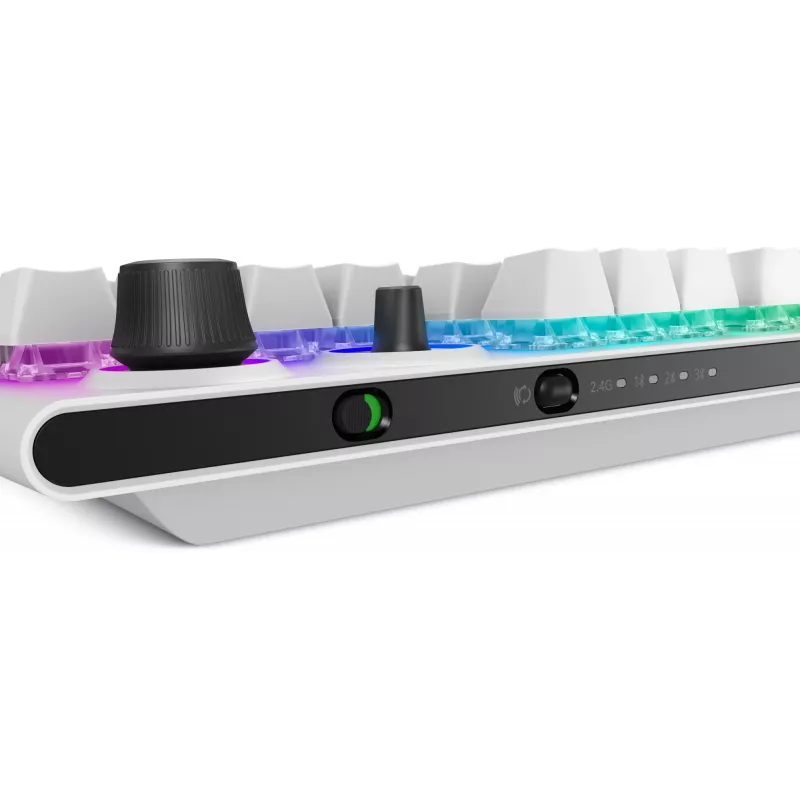 Alienware Tri-Mode AW920K näppäimistö peli USB + RF langaton + Bluetooth valkoinen