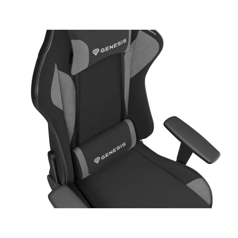 Pelituoli GENESIS NITRO 440 G2 pehmustettu istuin musta harmaa max. 120 kg