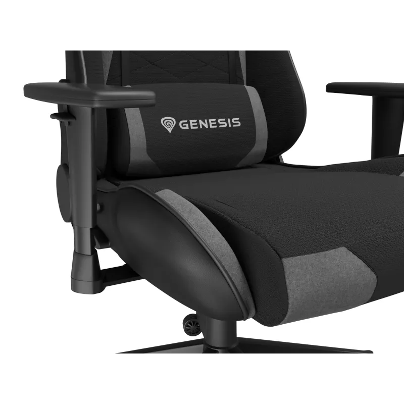 Pelituoli GENESIS NITRO 440 G2 pehmustettu istuin musta harmaa max. 120 kg