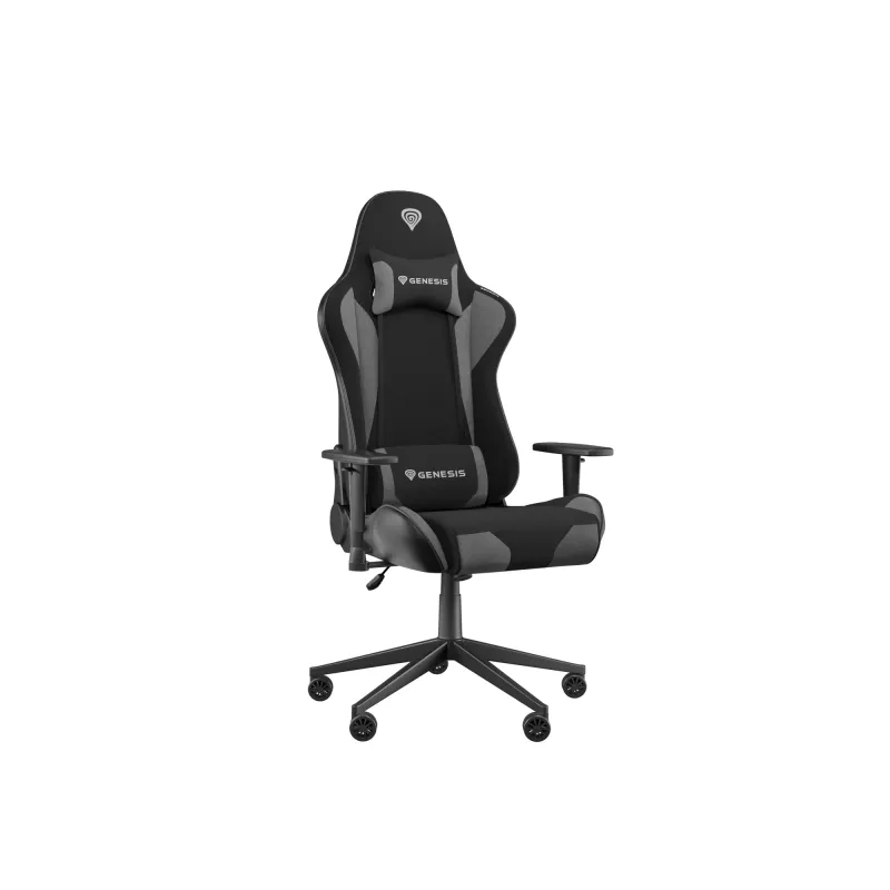 Pelituoli GENESIS NITRO 440 G2 pehmustettu istuin musta harmaa max. 120 kg