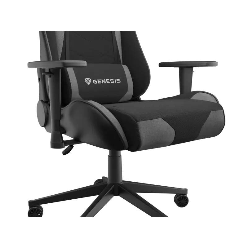 Pelituoli GENESIS NITRO 440 G2 pehmustettu istuin musta harmaa max. 120 kg