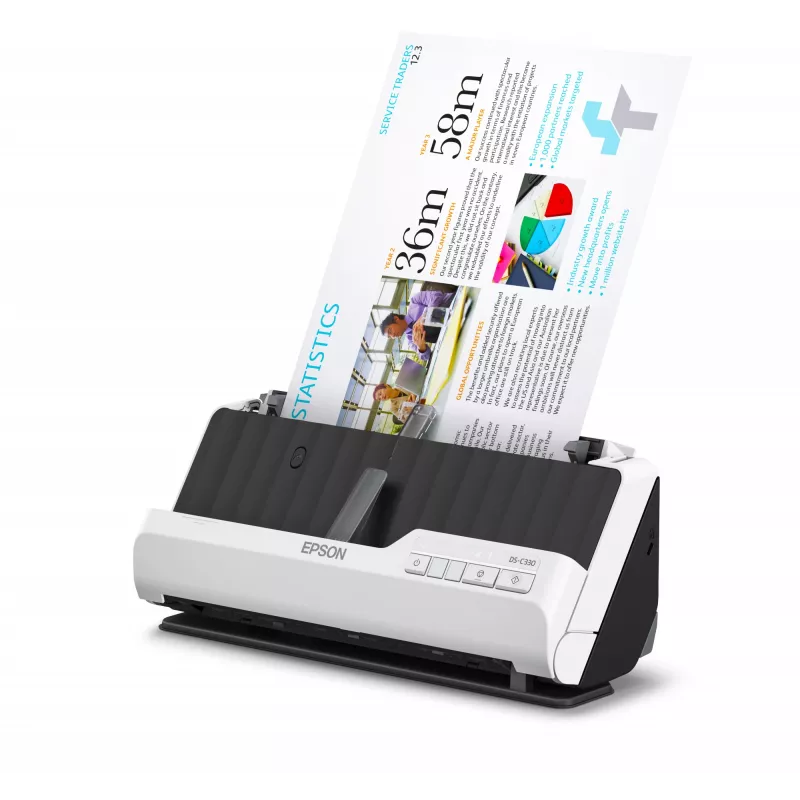 Epson DS-C330 ADF + -syöttöskanneri 600 x 600 DPI A4 musta, valkoinen
