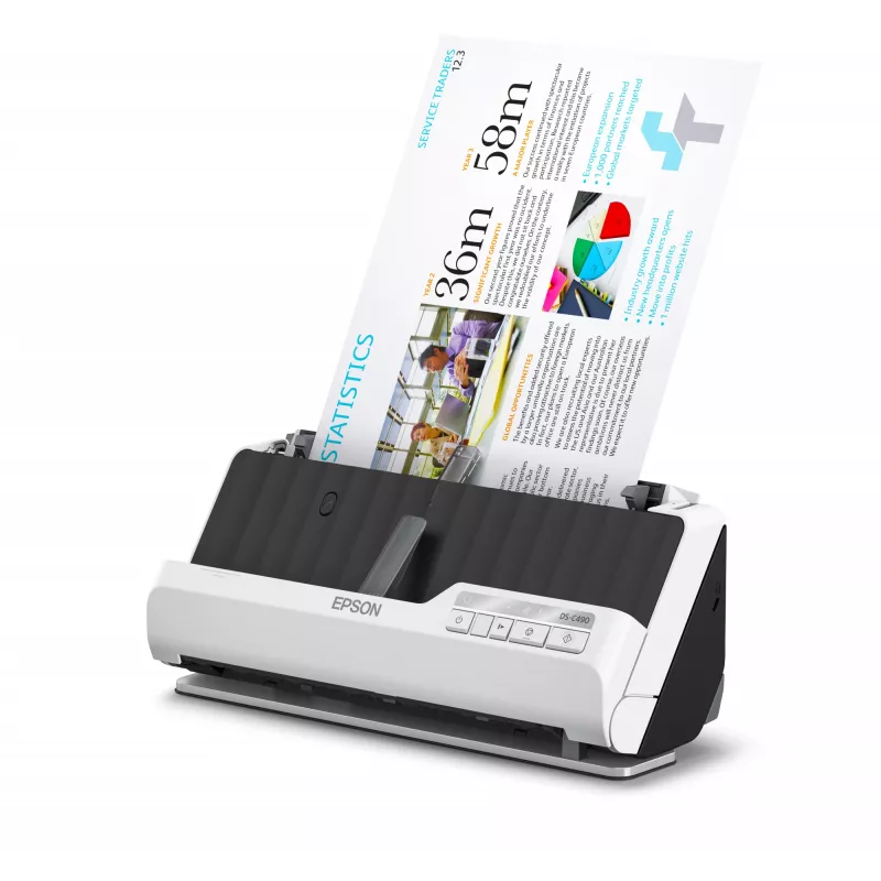 Epson DS-C490 ADF + -syöttöskanneri 600 x 600 DPI A4 musta, valkoinen
