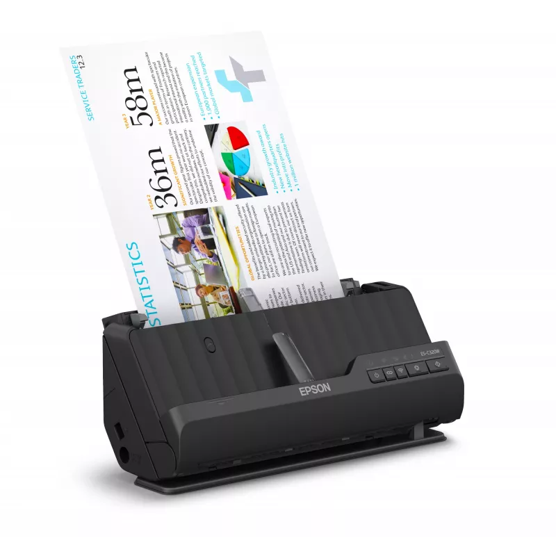 Epson ES-C320W ADF + -syöttöskanneri 600 x 600 DPI A4 musta