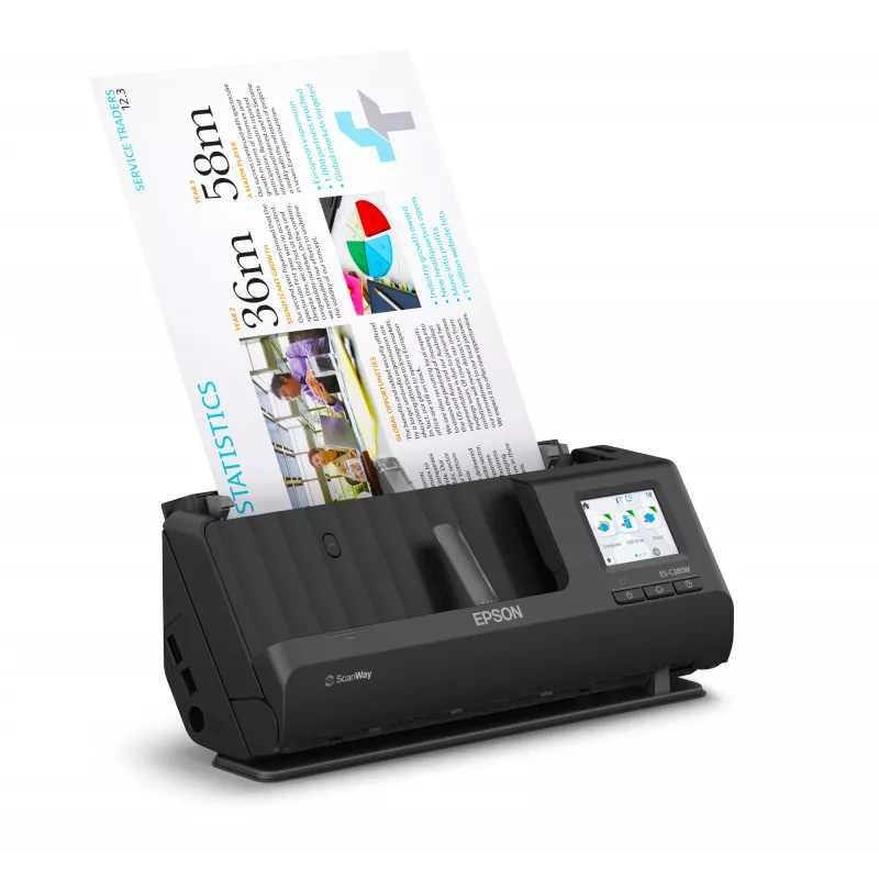 Epson ES-C380W ADF + -syöttöskanneri 600 x 600 DPI A4 musta