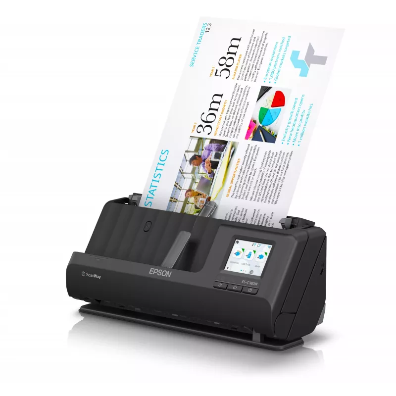 Epson ES-C380W ADF + -syöttöskanneri 600 x 600 DPI A4 musta