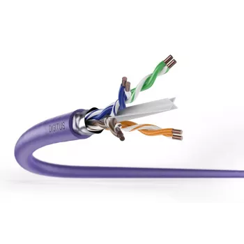 DIGITUS asennuskaapeli - CAT6 - F/UTP - AWG 23/1 - 100 m - violetti