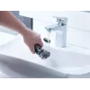 Panasonic ES-RW33 sähköinen kalvoparranajokone, märkä- ja kuivakäyttöön, johdoton, ulos nouseva trimmeri, käyttöaika 30 min, musta/hopea