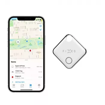 Bluetooth-paikannustagi FIXED FIXTAG-WH — kevyt, 11 g, valkoinen