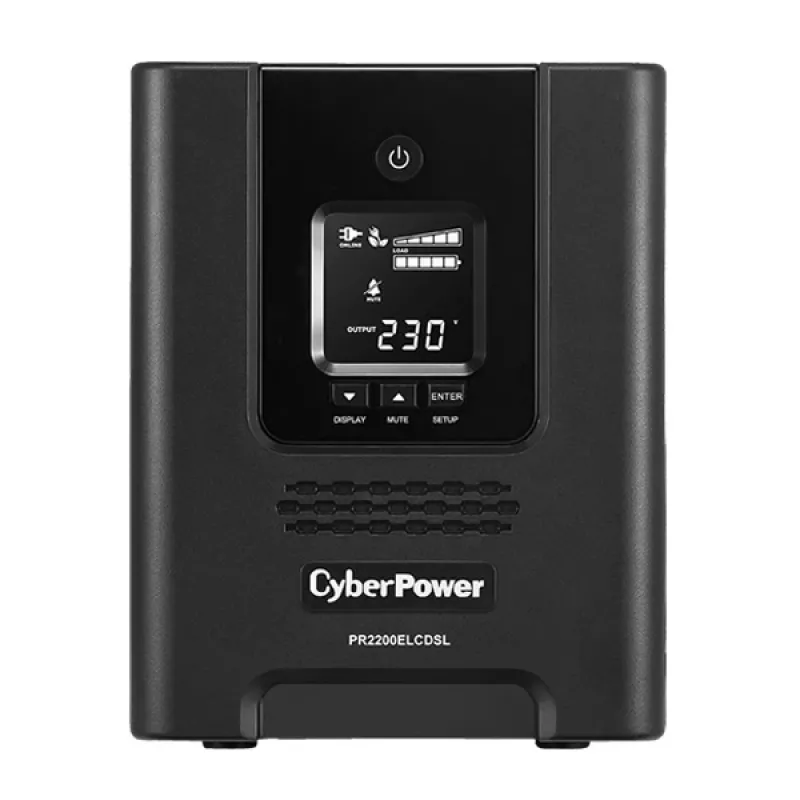 CyberPower PR2200ELCDSL UPS (keskeytymätön virransyöttö) line-interactive 2,2 kVA 1980 W 9 AC-pistorasiaa