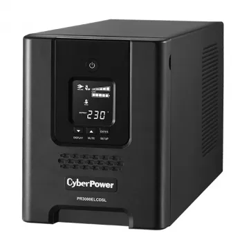 CyberPower PR3000ELCDSL UPS keskeytymätön virransyöttö line-interactive 3 kVA 2700 W 9 AC-pistorasiaa