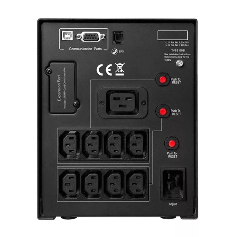 CyberPower PR3000ELCDSL UPS keskeytymätön virransyöttö line-interactive 3 kVA 2700 W 9 AC-pistorasiaa