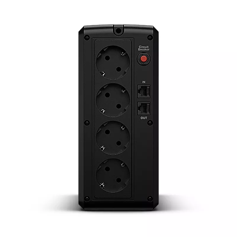 CyberPower UT1050EG line-interactive UPS, 1050 VA (1,05 kVA), 630 W, AVR, Schuko-pistorasiat, tornimalli