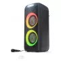 Sharp PS-949 XParty Street Beat juhlakaiutin, 132 W, Bluetooth 5.0, sisäänrakennettu akku, 12 h soittoaika, IPX4, USB/AUX, LED-valoshow, musta