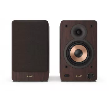 Sharp BOOKSHELF SPEAKERS 2-tie ruskea johdollinen ja langaton 60 W