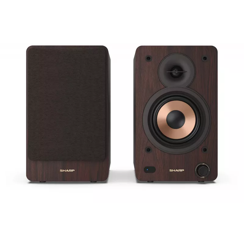 Sharp BOOKSHELF SPEAKERS 2-tie ruskea johdollinen ja langaton 60 W