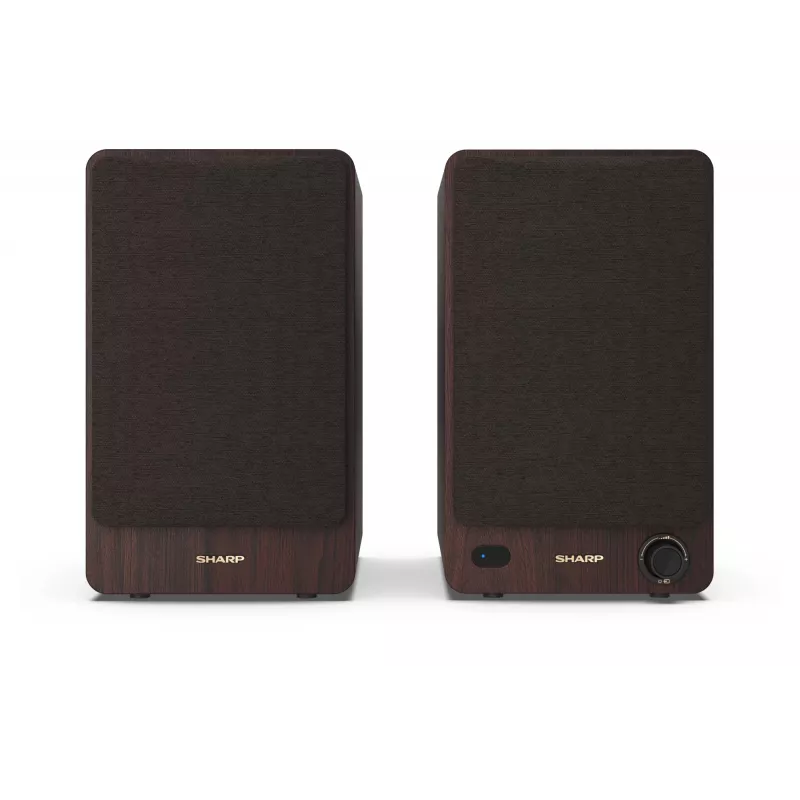 Sharp BOOKSHELF SPEAKERS 2-tie ruskea johdollinen ja langaton 60 W