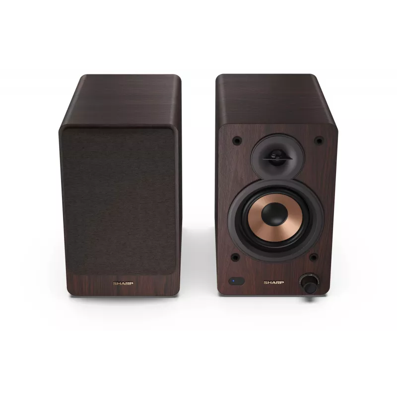 Sharp BOOKSHELF SPEAKERS 2-tie ruskea johdollinen ja langaton 60 W