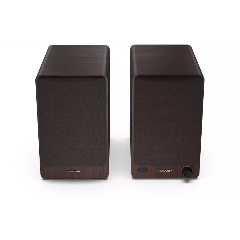 Sharp BOOKSHELF SPEAKERS 2-tie ruskea johdollinen ja langaton 60 W