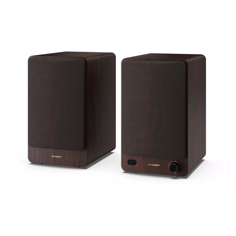Sharp BOOKSHELF SPEAKERS 2-tie ruskea johdollinen ja langaton 60 W