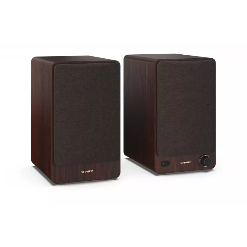 Sharp BOOKSHELF SPEAKERS 2-tie ruskea johdollinen ja langaton 60 W