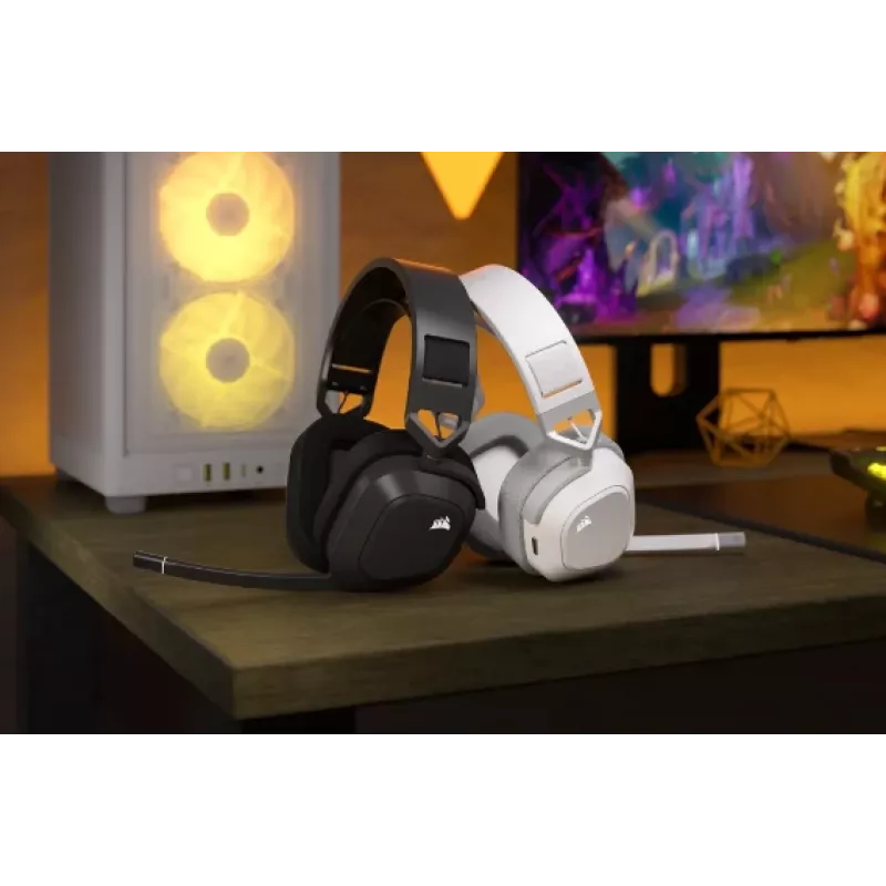 CORSAIR HS80 MAX -pelikuulokkeet – langattomat – valkoinen