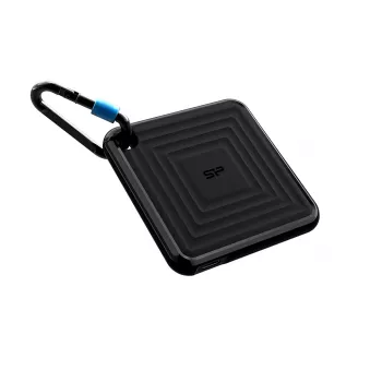 SILICON POWER -kannettava SSD - Pc60 - 2TB - USB 3.2 - musta