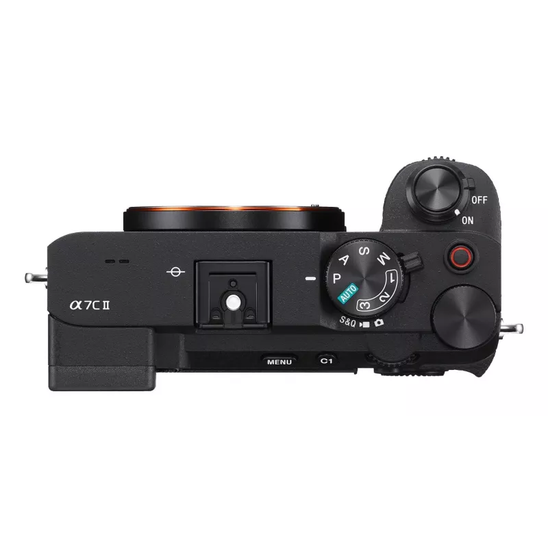 Sony Alpha 7C II ILCE7CM2B kompakti täyskennokamera (runko), 33 MP CMOS, 3 tuuman (7,62 cm) TFT-näyttö, musta