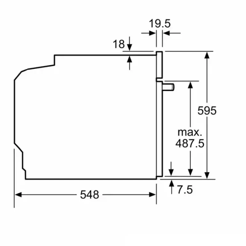 Bosch HBG7721W1S upotettava sähköuuni, pyrolyysi