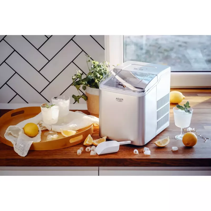 Adler AD 8086 jääpalakone teho 100 W hopea