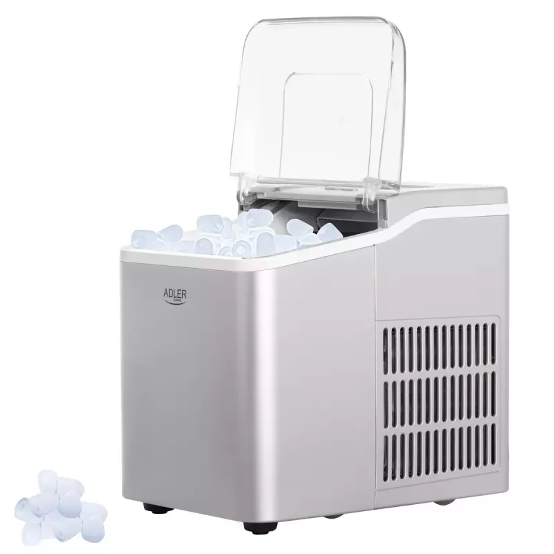 Adler AD 8086 jääpalakone teho 100 W hopea