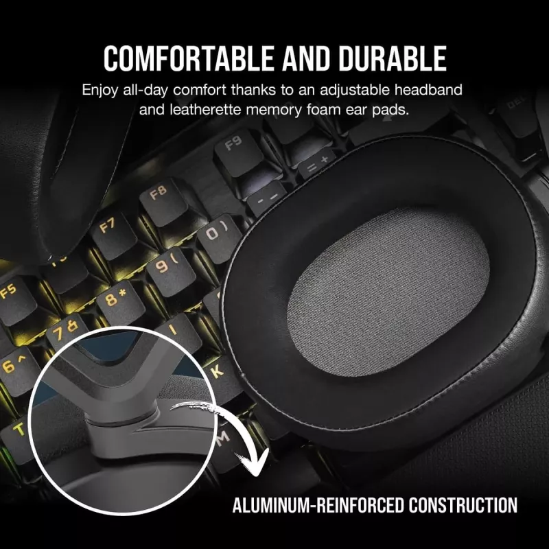 CORSAIR HS65 -pelikuulokkeet - Wireless - Carbon