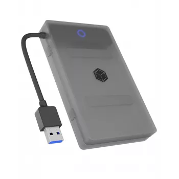 ICY BOX IB-AC603b-U3 HDD/SSD-kotelo antrasiitti, musta 2,5