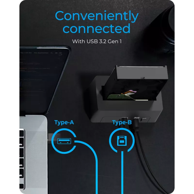 ICY BOX IB-1121-U3 USB 3.2 Gen 1 (3.1 Gen 1) Type-A musta