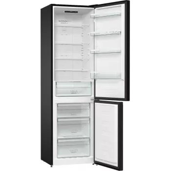 Gorenje NRK6202EBXL4 jää-pakastinyhdistelmä vapaasti seisova 331 L musta