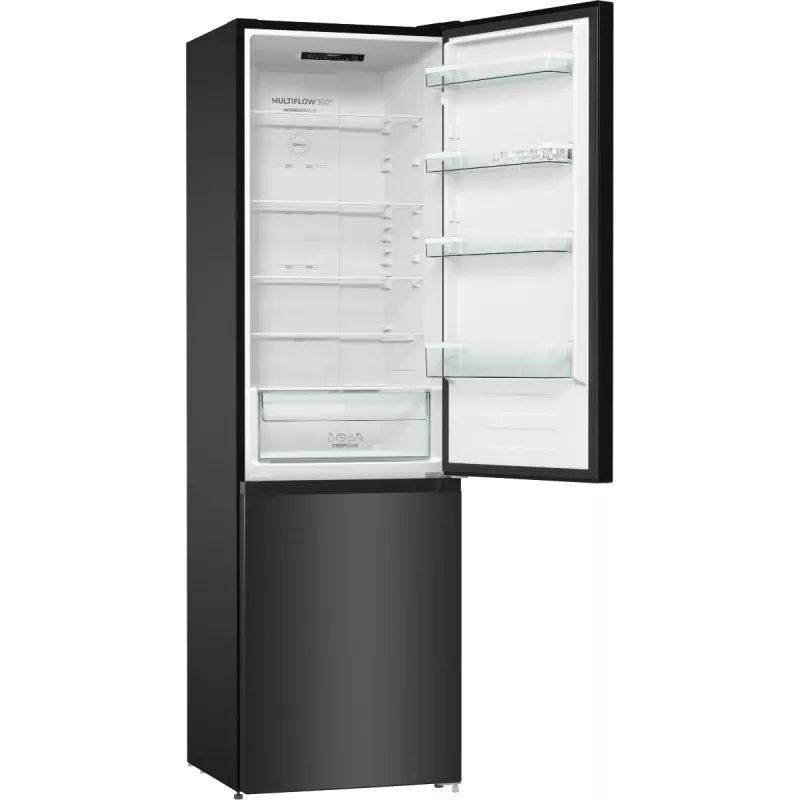 Gorenje NRK6202EBXL4 jää-pakastinyhdistelmä vapaasti seisova 331 L musta