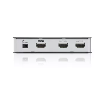 ATEN 2-porttinen HDMI audio/video-jakaja 4Kx2K, HDMI, 2x HDMI, 4096 x 2160 pikseliä, musta, metalli, 4K Ultra HD