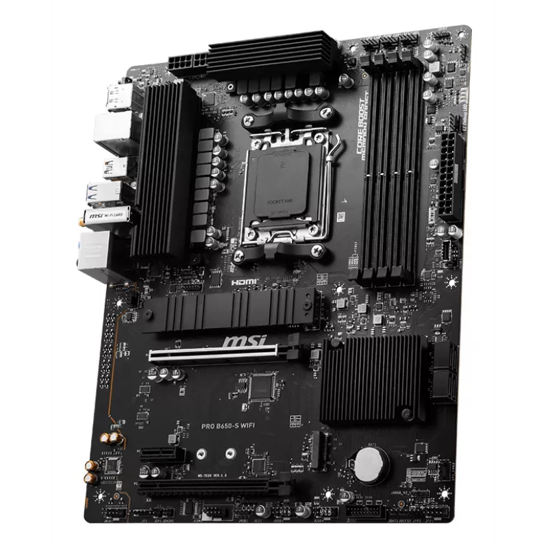 MSI PRO B650-S WIFI emolevy AMD B650 kanta AM5 ATX