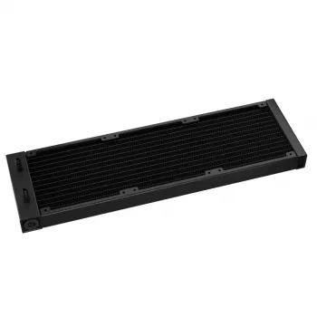 All-in-One-vesijäähdytys DeepCool LS720S Zero Dark — 3×120 mm tuulettimet, 360 mm jäähdytin, 41 cm letkut, 6 W pumppu, LGA1151/AM4/AM5-tuki, musta