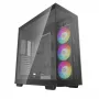 DeepCool CH780 Full Tower -pelikotelo, E-ATX, karkaistu lasin sivuikkuna, ilman virtalähdettä, musta